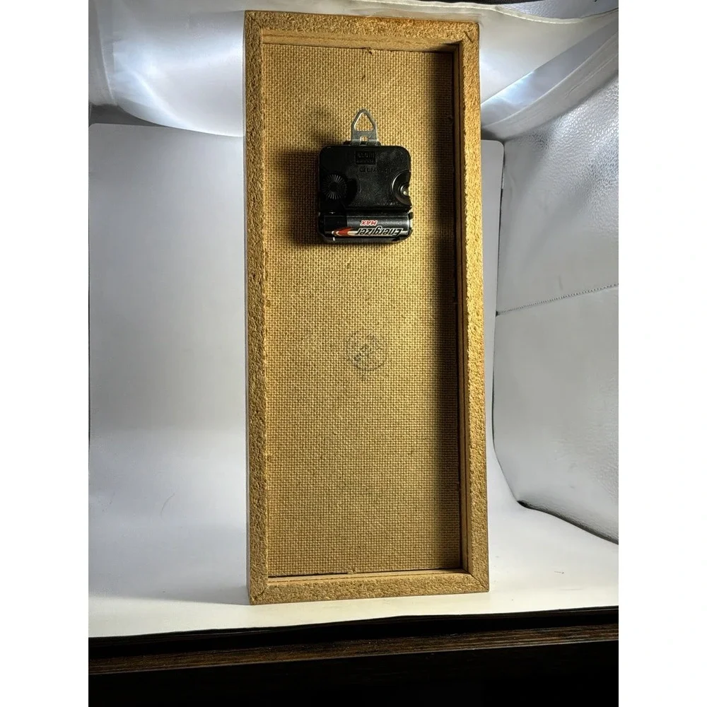 Vintage Elgin Quartz Shadowbox‎ Tabletop Clock